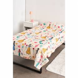 Cubrecama 1 1/2 Plazas 240x150 Princesas
