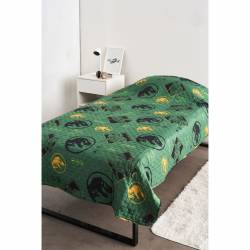 Cubrecama 1 1/2 Plazas 240x150 Jurassic