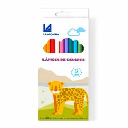 Lápices de Colores Largos La Anónima x12