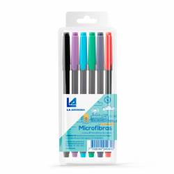 Microfibras de Colores La Anónima x6