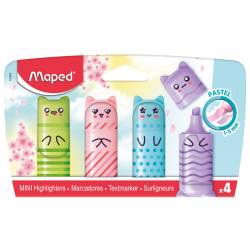 Set x4 Resaltadores Pastel Maped