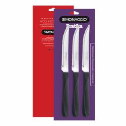 Set x3 Cuchillos de Mesa Acero Inox