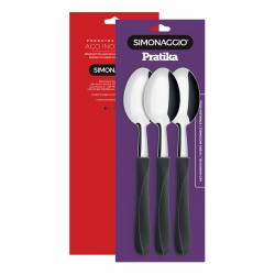 Juego de Cucharas de Mesa Simonaggio 3 Piezas Acero Inox.