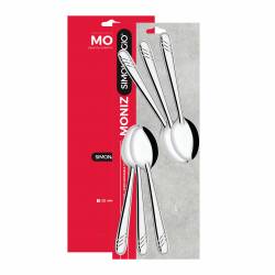 Juego de Cucharas de Postre Simonaggio 6 Piezas Acero Inox.