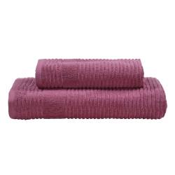 Set Toalla y Toallón Danubio Magenta