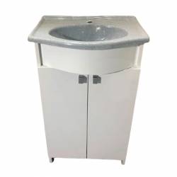 Vanitory MS Durafort 50x40cm Gris Claro y Blanco
