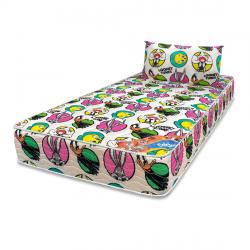 Colchón de Espuma 1 Plaza 80x190 Zafiro Looney Tunes con Almohada