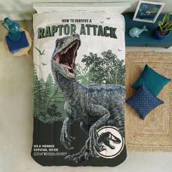 Acolchado Reversible PoliÃ©ster PiÃ±ata Jurassic Park 155x240