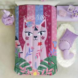 Acolchado Reversible Poliéster Piñata Wild 155x240