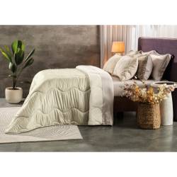 Acolchado Poliéster Altenburg 220x230 Confort Beige