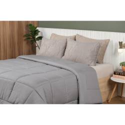 Acolchado Poliéster Altenburg 280x240 Sueño Intenso Gris