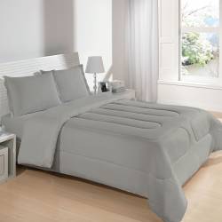 Acolchado Poliéster Altenburg 150x230 Bom Sono Gris
