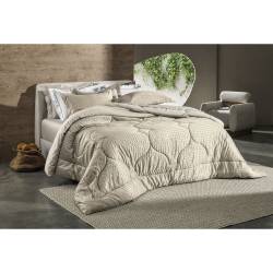 Acolchado Poliéster Altenburg 260x240 Veludo Beige