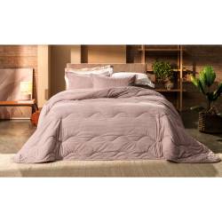 Acolchado Poliéster Altenburg 260x240 Boss Rosa