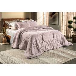 Acolchado Poliéster Altenburg 290x290 Elegance Rosa