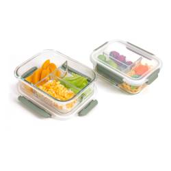 Hermético de Vidrio Rectangular 0,9Lts
