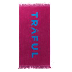 Toalla Playera Traful 75x140 cm Rosa y Celeste