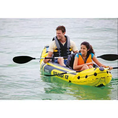 Kayak Inflable Intex Challenger K2 Set 2 Personas + Remos