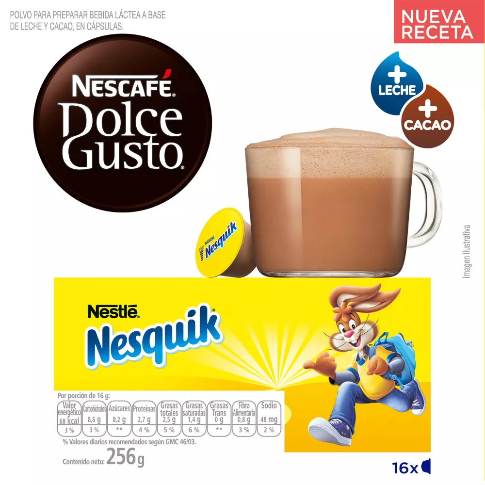 Cápsula Nescafe Dolce Gusto Chocolate Nesquik - La Anónima Online