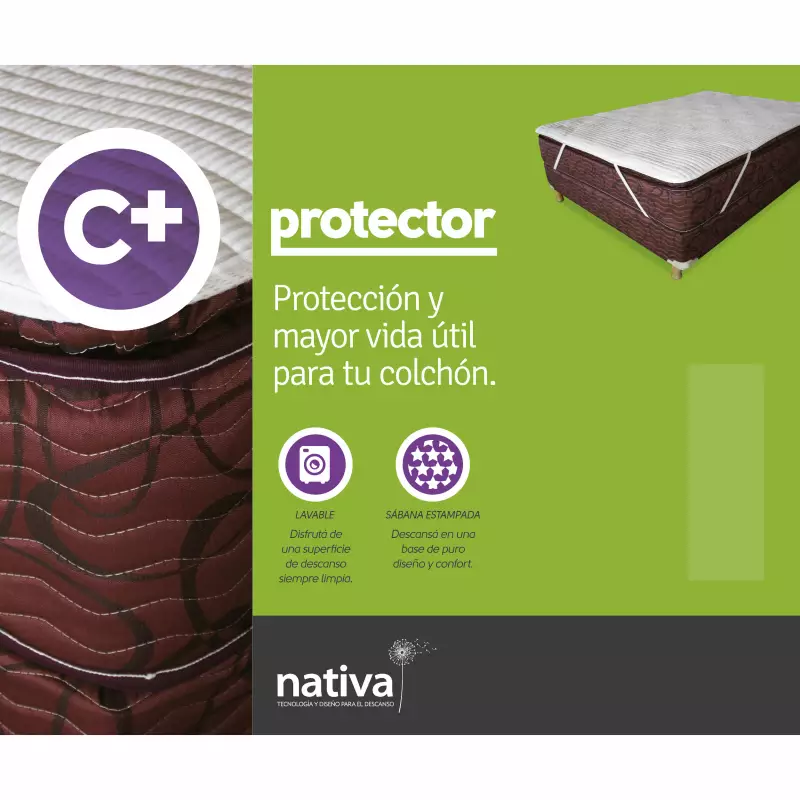 Protector Colchón Nativa C+ 160x200 - La Anónima Online
