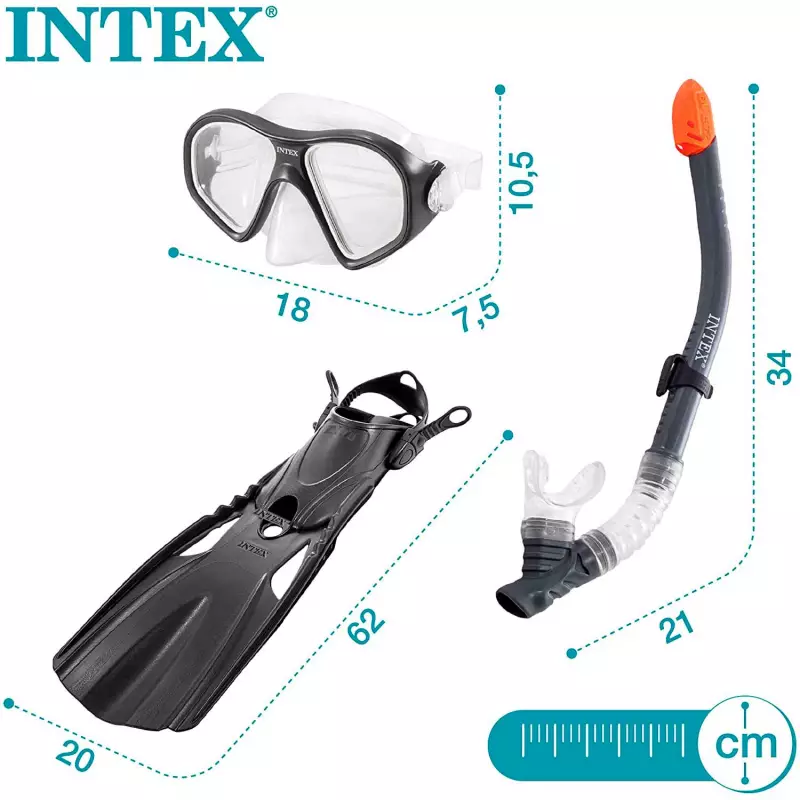 Gafas y snorkel - INTEX modelo REEF RIDER