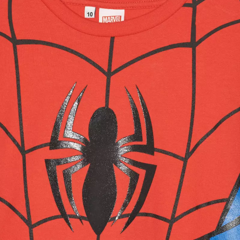 MARVEL Pijama Niño Spiderman Arañas Negro Marvel