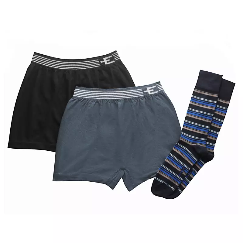 Pack Boxer Hombre con El stico y Medias Talle S La An nima Online