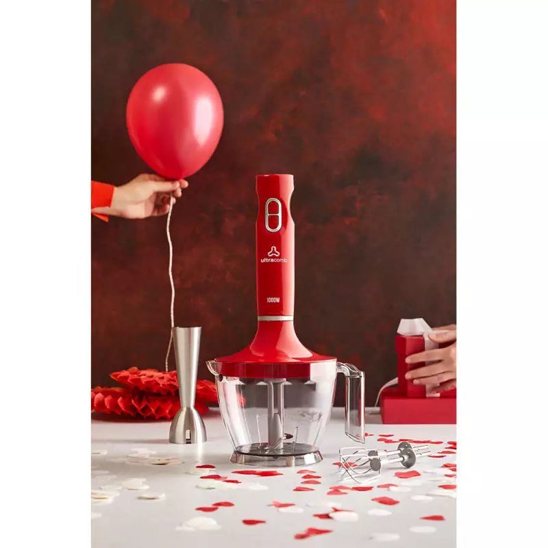 Licuadora De Mano Mixer 1000w Rojo LM-2521 - Ultracomb