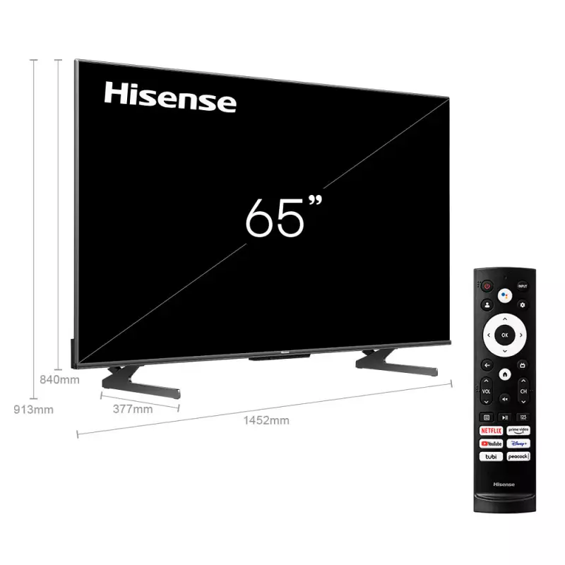 Smart Tv Uled 4k 55 Pulgadas con Google Tv Hisense - Tienda Newsan