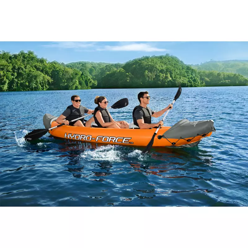 ZXQZ Kayak Bote Inflable, Canoa de Kayak Inflable para 3 Personas