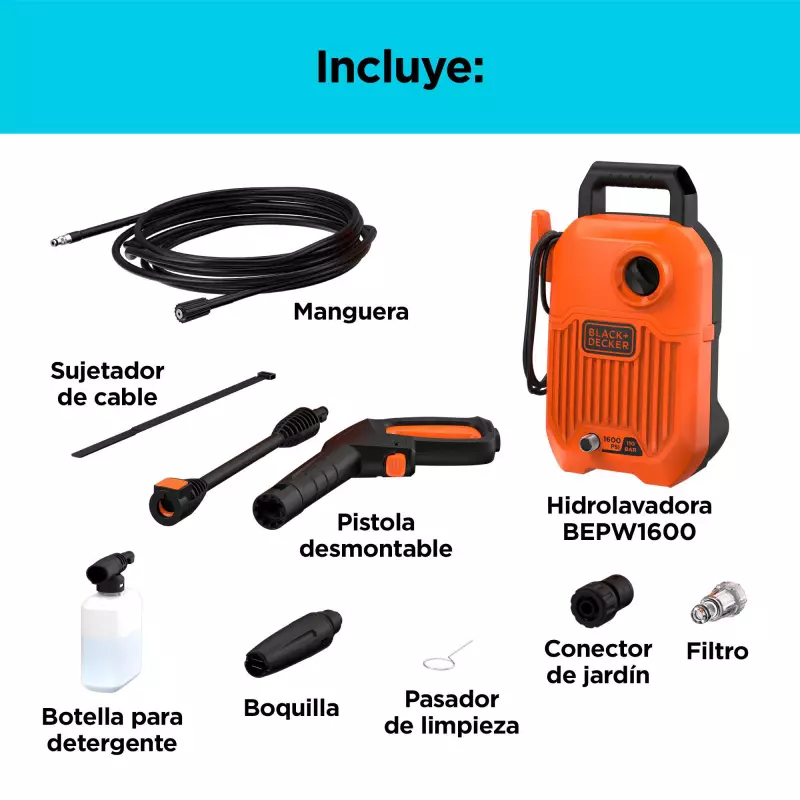 Hidrolavadora Black Decker 1300W 110 Bar La An nima Online